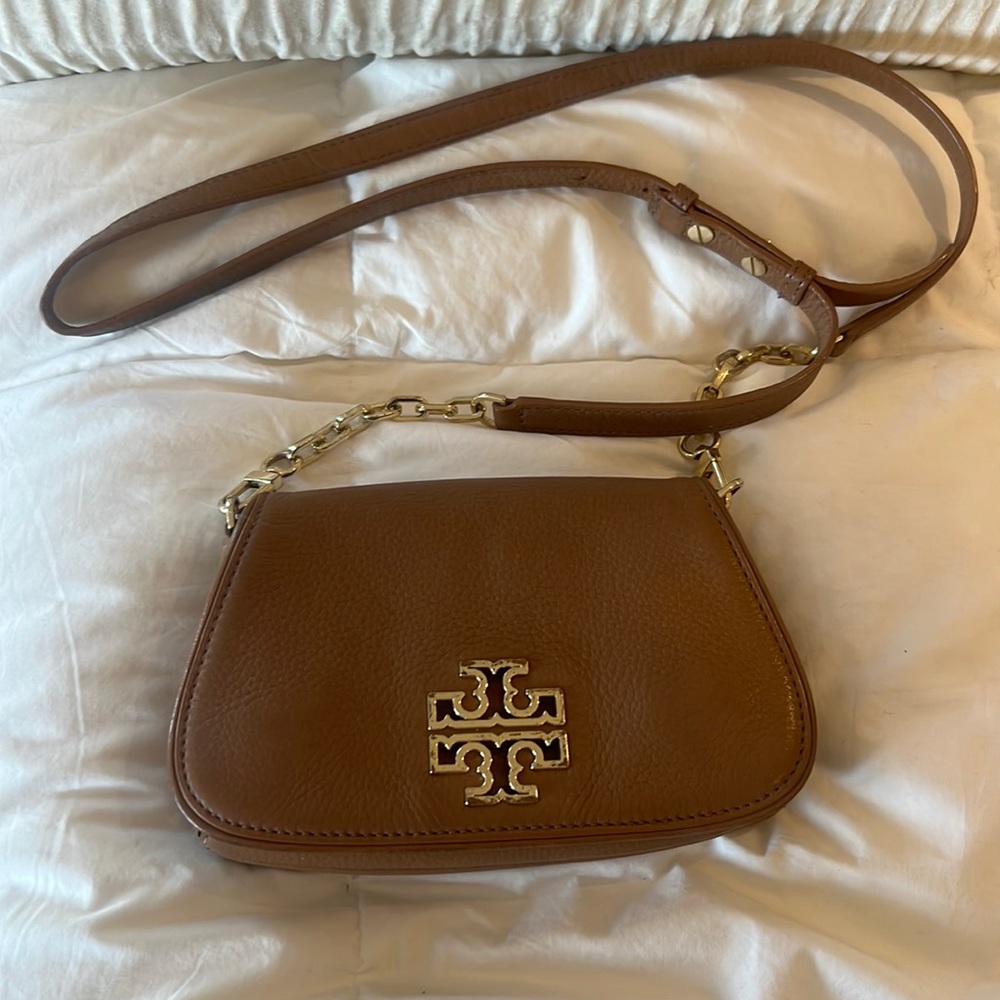 Tory Burch shoulder cross body gold metal
